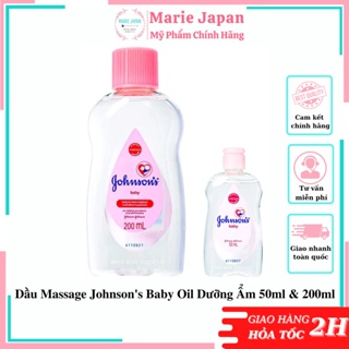 Dầu Massage Johnson s Baby Oil Dưỡng Ẩm 50ml & 200ml