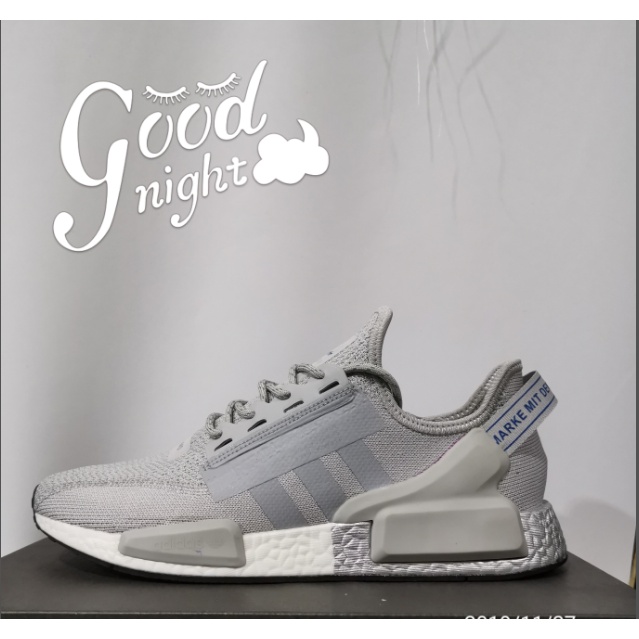 Giày Thể Thao MàU XáM A1122D NMD R1 PRIMEKNIT BY9865-1 ThờI Trang