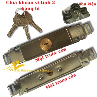 Ổ khóa cửa cuốn cơ chìa khoan vi tính công nghệ mới 2 hàng bi chống trộm lắp cho cửa cuốn kéo tay.