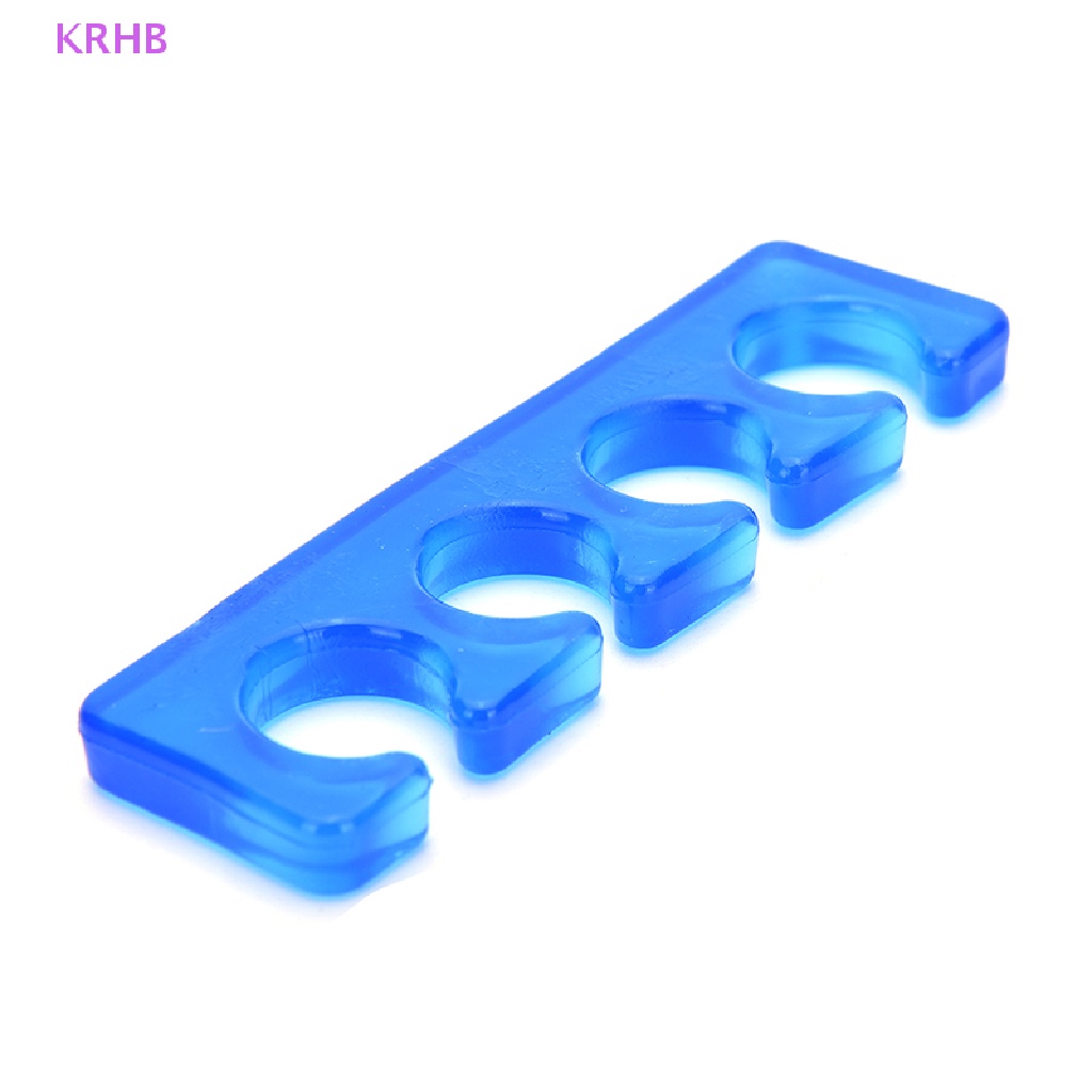 1 Cặp Dụng Cụ Tách Ngón Chân Bằng Silicone Mềm Mại Mới