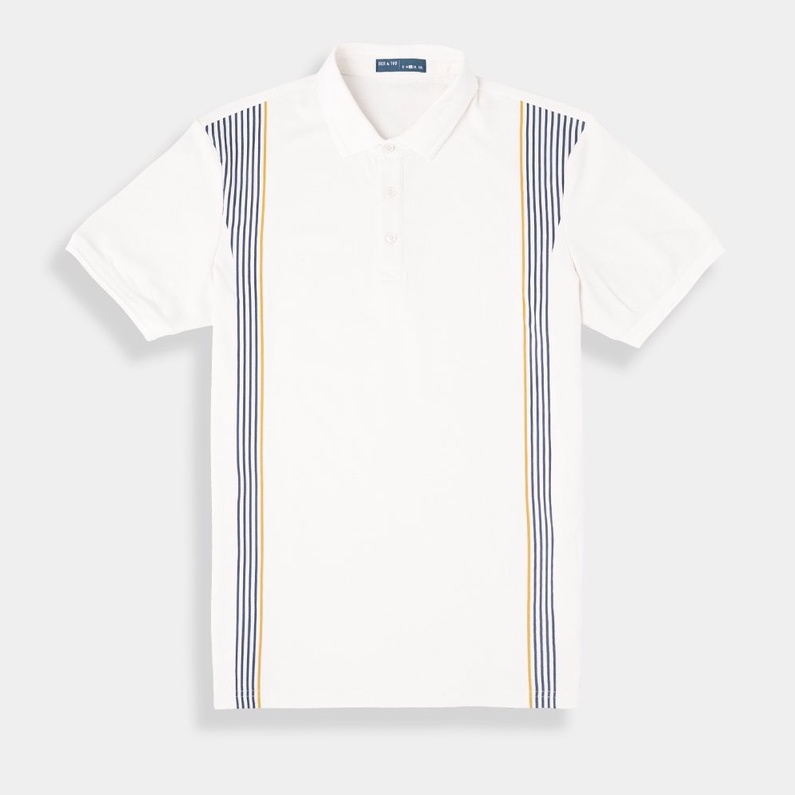 Áo polo nam BEN &amp; TOD R1300BB239 vải cotton 4 chiều, cao cấp, họa tiết, dày dặn, thoải mái