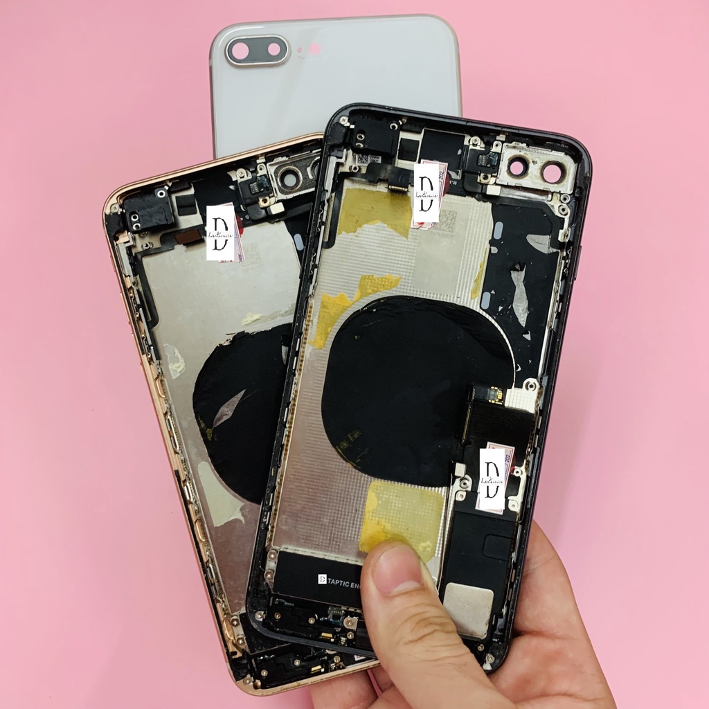 Cụm zin bóc máy 8plus vỏ zin đẹp 95%
