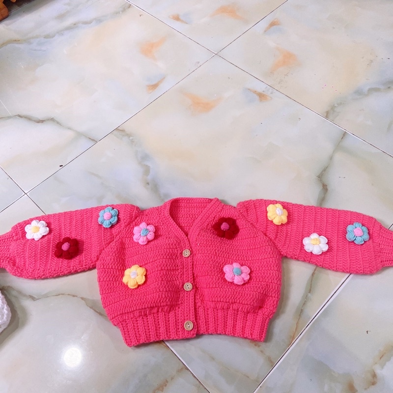 Áo khoát len HandMade cho bé gái