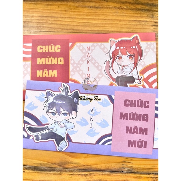 Bao lì xì anime Chainsaw Man