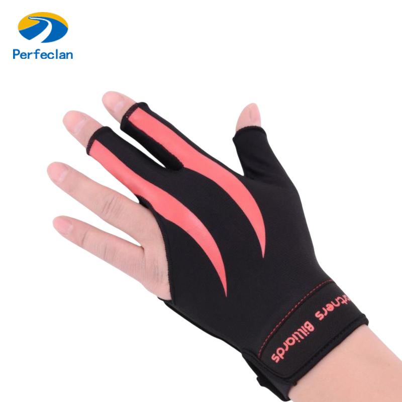 Găng tay trái chơi bida PERFECLAN hở ngón vải thun co giãn nhanh khô tiện lợi