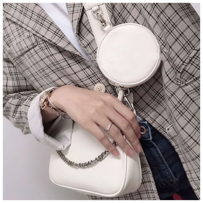 Mischa Túi Đeo Vai Ba Trong Một Bằng Da PU Màu Trơn Thời Trang Thường Ngày