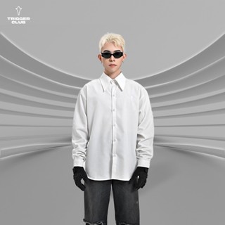 Áo sơ mi trắng TRIGGER MINIMALIST WHITE SHIRT