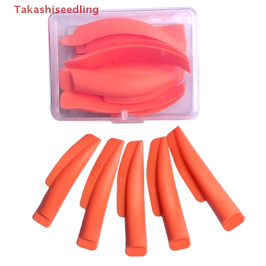 Bộ 5 Cặp Đệm Silicone Uốn Cong Lông Mi Có Thể Tái Sử Dụng