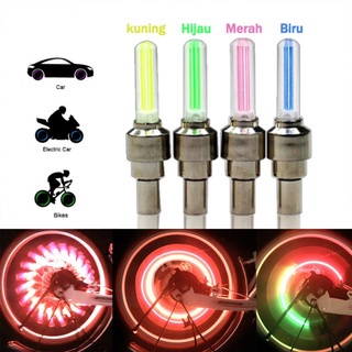 Đèn LED Mini Gắn Van Bánh Xe Đạp Leo Núi Tiện Dụng