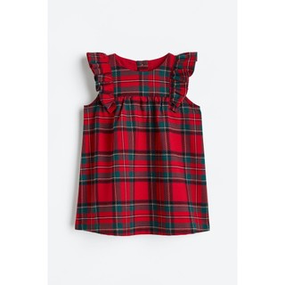 Váy caro đỏ HM H&M size 4m-4y_hàng chính hãng authentic