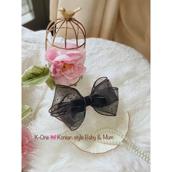 Kẹp tóc nơ to cho bé và bạn nữ