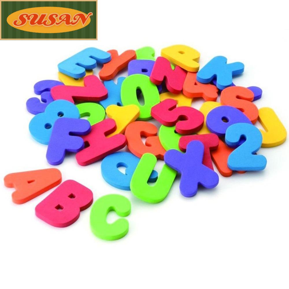 Set 36 Miếng Dán Hình Chữ Cái ABC 123 Cho Bé