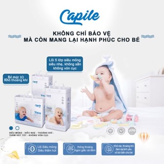 TÃ DÁN TRẺ EM CAPILE Size NB (Sơ sinh - 5kg) 60 miếng