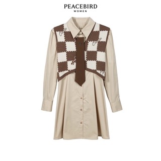 Đầm phối len Peacebird