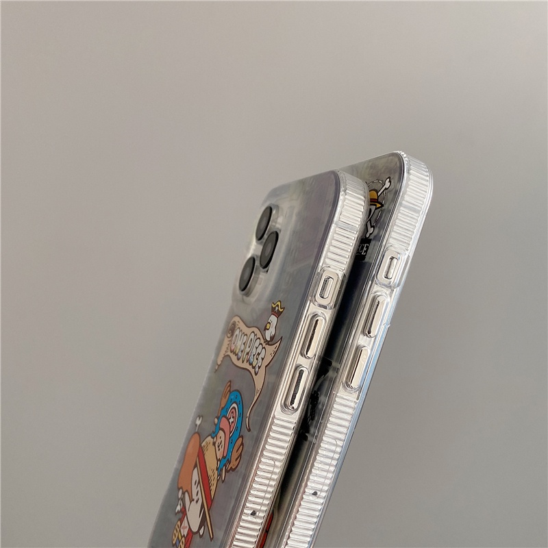 Ốp Điện Thoại Silicone Mềm Chống Sốc In Hoạt Hình One Piece Cho iPhone 11Promax 12Promax 13Promax 14Promax 14Plus