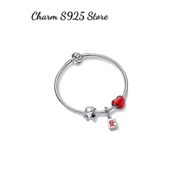 BỘ VÒNG TAY PAN ALE MIX 3 HẠT CHARM TẾT BẠC S925 HÀNG CAO CẤP