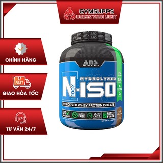 Sữa dinh dưỡng tăng cơ phục hồi cơ 100% HYDROLIZE WHEY PROTEIN ISOLATE ANS Performance whey N-ISO 5lbs hơn 75 lần dùng