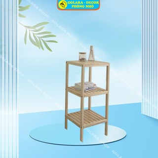 Kệ vuông 3 tầng - kệ để đồ đa năng 3 tầng gỗ thông nhập khẩu - shelf 3f