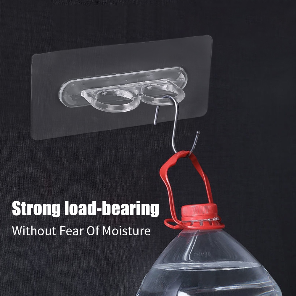 Giá Đỡ Chai Lọ Hai Lỗ Trong Suốt Chống Nước Chịu Tải Nặng Cho Nhà Bếp Nhà Tắm