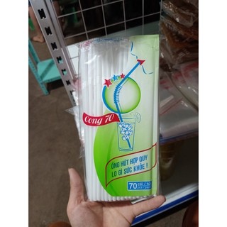 Ống hút nhựa cong sử dụng 1 lần