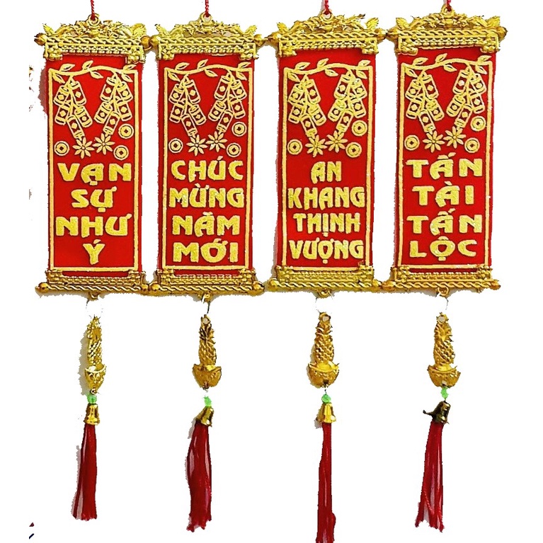 Dây trang trí cây mai cây đào liêng trang trí Tết