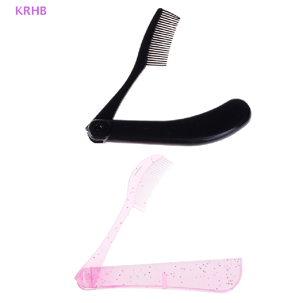 Lược Gấp Chải Lông Mi / Lông Mày KRHB Tiện Dụng Áo Thun Thiết Kế Mới Năng Động Thời Trang