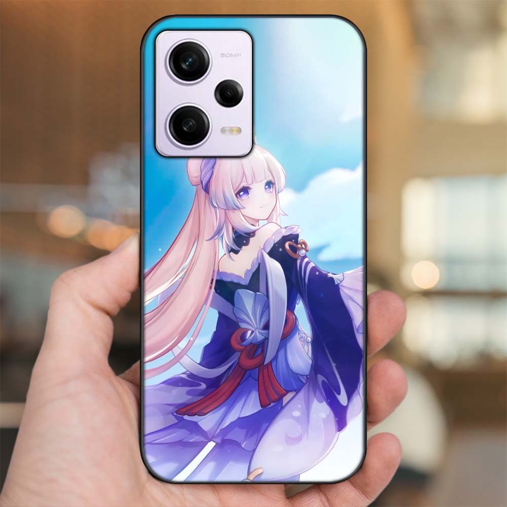 Ốp lưng Xiaomi Redmi Note 12 viền đen in hình Sangonomiya Kokomi Genshin Impact
