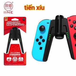 Tay cầm charging grip IINE chữ V cho Nintendo Switch Charging Grip nintendo switch handle Joycon kiêm sạc joycon luôn