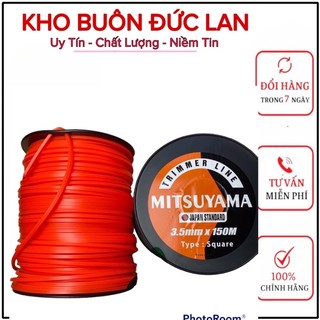 Dây cước cắt cỏ vuông gai mitsuyama nhật bản- 3.0mm- 3.5mm- 4.0mm. cước vụt cỏ tận gốc an toàn