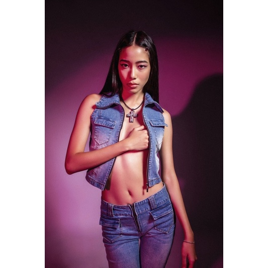 GENER | Maddy Denim Set - Bộ áo và quần jean phong cách Y2K