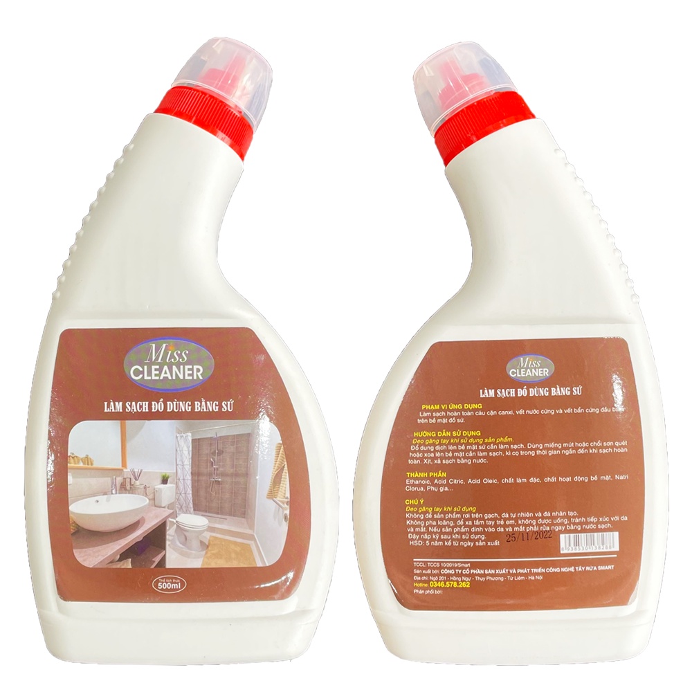 Miss Cleaner tẩy sứ, bồn cầu , lavarbo sạch bong sáng bóng