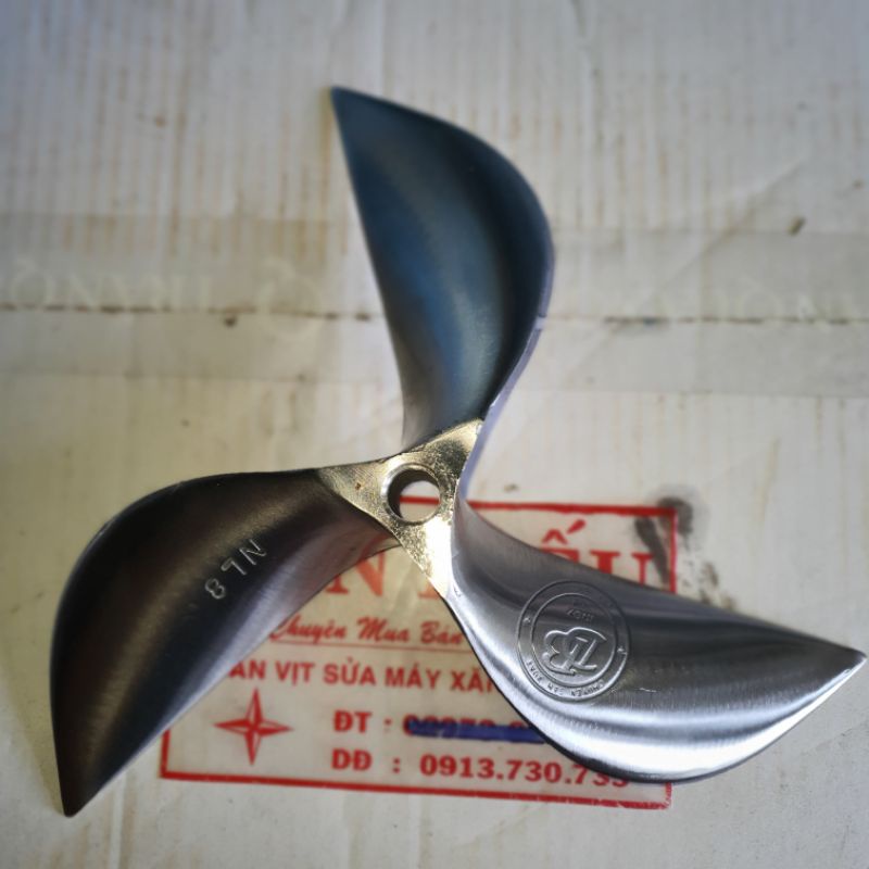 Chân vịt inox máy xăng honda 6.5 vangrua6.0 máy nhong  loại bóng mờ cam kết như hình giá sỉ