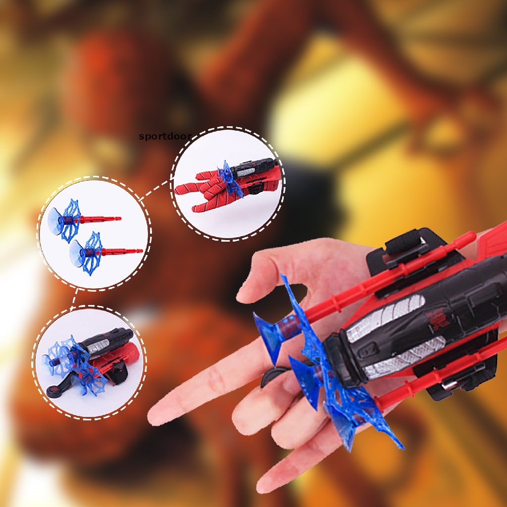 [sportoutdoor] 3 Găng Tay Người Nhện Đồ Chơi Bắn Mạng Máy Móc Cho Trẻ Em [out]