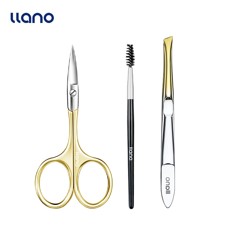 Bộ Dụng Cụ Kéo Cắt Tỉa Lông Mày Bằng Thép Không Gỉ Tiện Dụng
