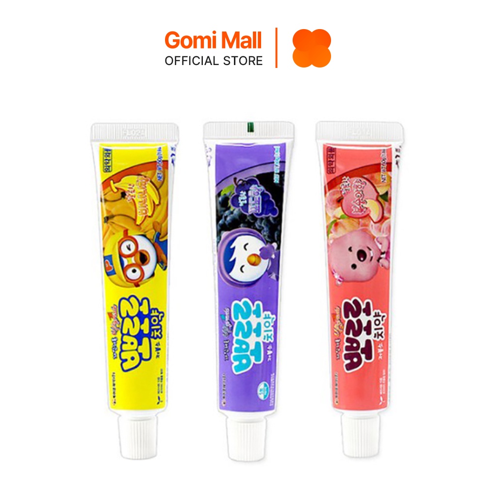 Kem Đánh Răng Không Chứa Florua Cho Trẻ Em Pororo Toothpaste 50g Gomi Mall