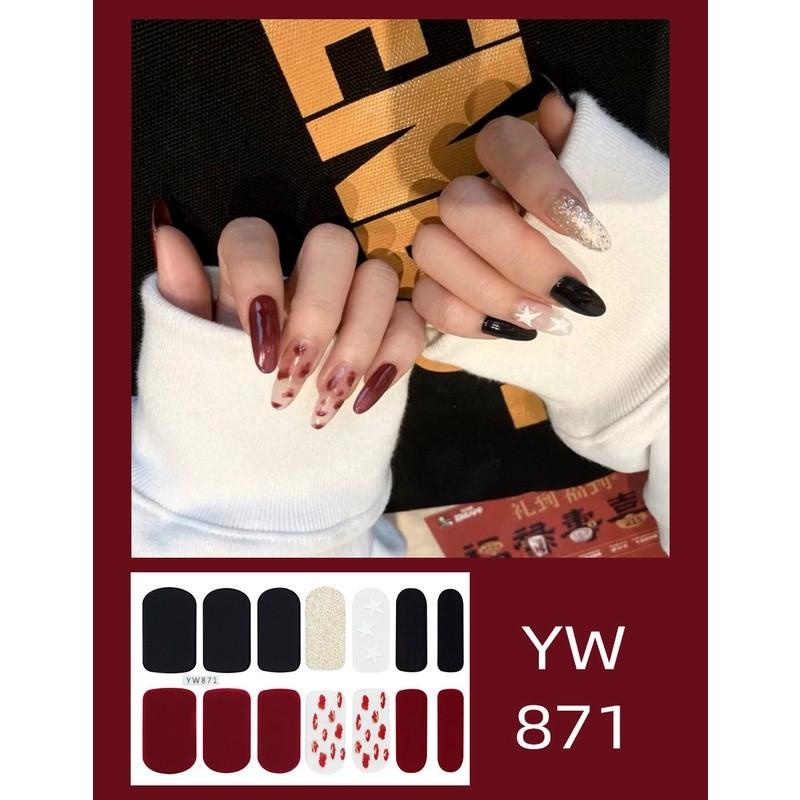 PVN57701 Bộ sticker dán móng tay trang trí 3D đẹp chống nước nhiễu mẫu đẹp