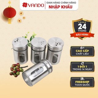 Lọ Đựng Hạt Tiêu Inox 304, Gia Vị Cao Cấp Cho Nhà Hàng Chung Cư Khách Sạn 5 Sao