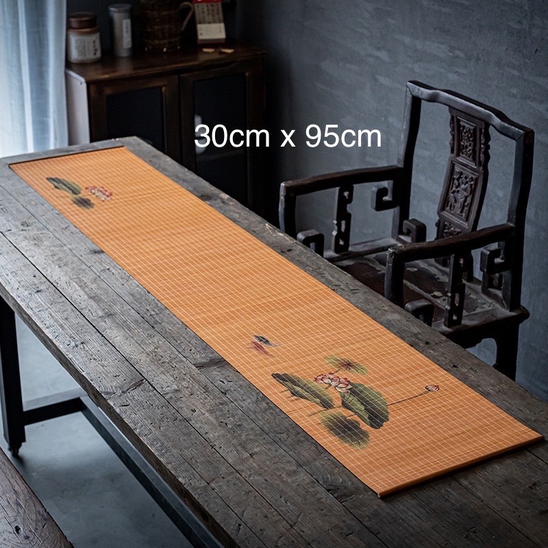 Chiếu Tre Trải Bàn Trà,Deco Bàn Ăn,Bàn Trà,Bàn Làm Việc,Thiền Phòng,deco chụp ảnh