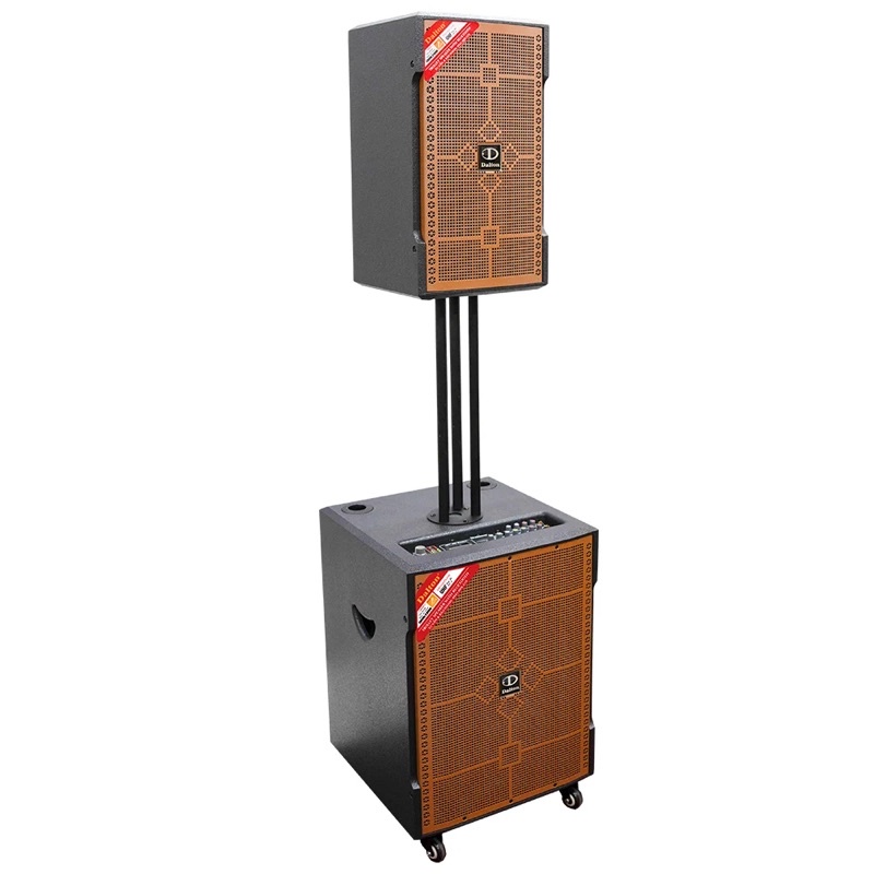 Loa cột Active karaoke cao cấp Dalton LP-115SA & LP-110F( 1 Loa full, 1 loa sub, công suất 800W, kèm 2 micro UHF karaoke