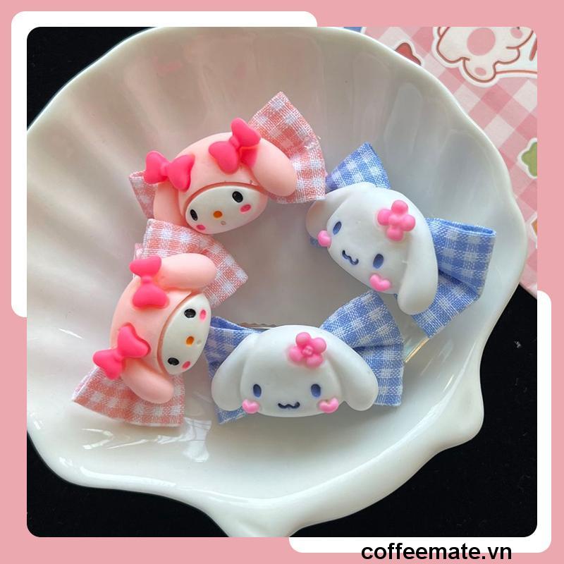【coffeemate】⚡Kuromi/ Sanrio Kẹp Tóc Hình Hoạt Hình Dễ Thương Cho Bé Gái