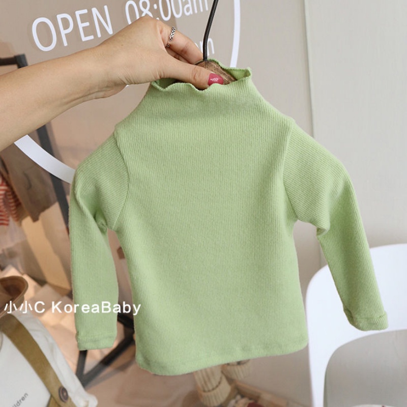 Áo Thun Dài Tay Đệm Lông Cừu Thời Trang Thu Đông Mới Dành Cho Trẻ Em