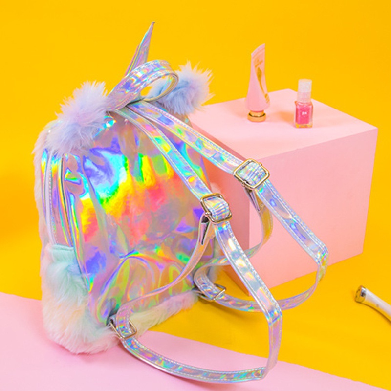 Ba Lô Hình Kỳ Lân Nhồi Bông Mini Dễ Thương Cho Nữ HYOY jp5