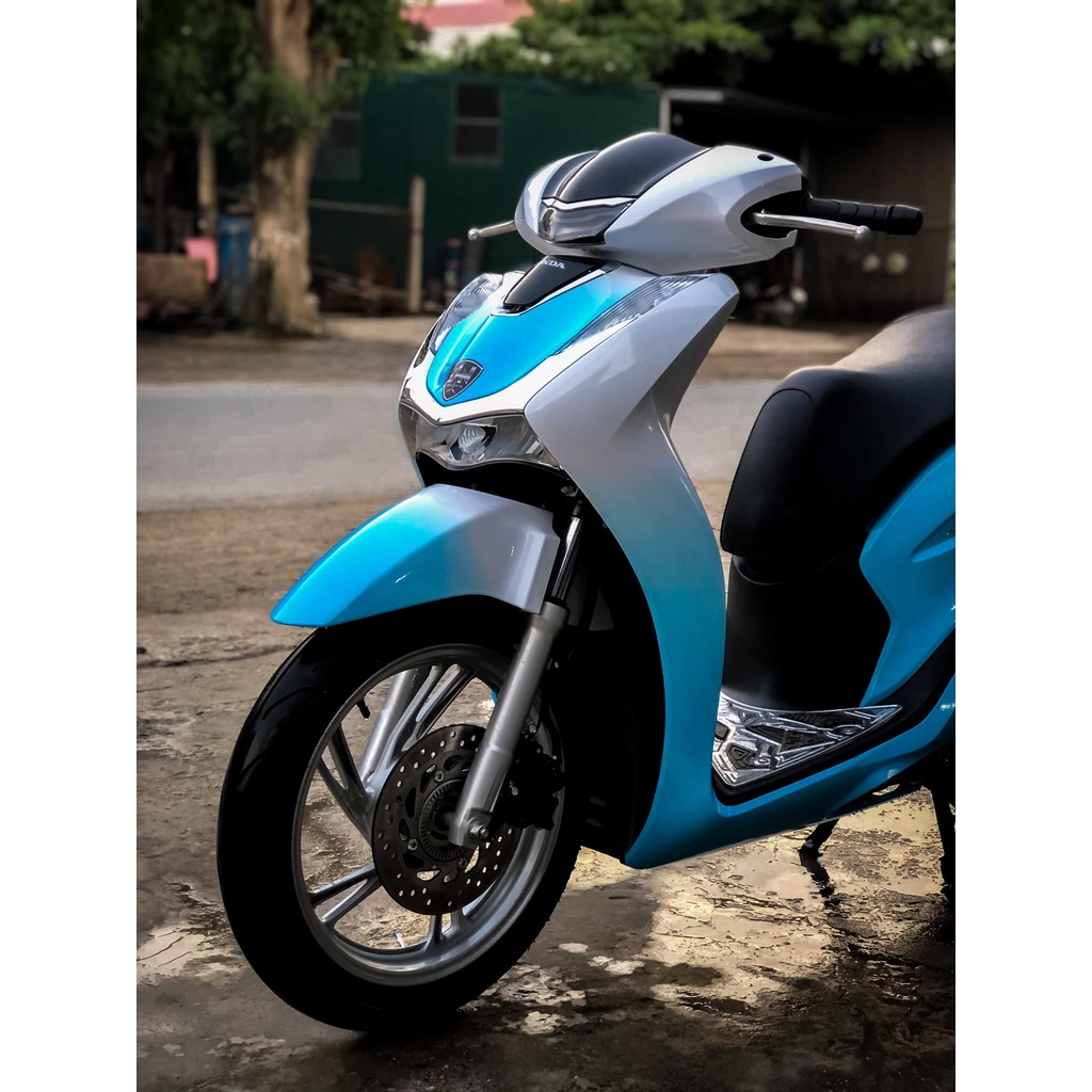 Tem Trùm Dán Xe SH 2020 Xanh Trắng Full | Ur Decal