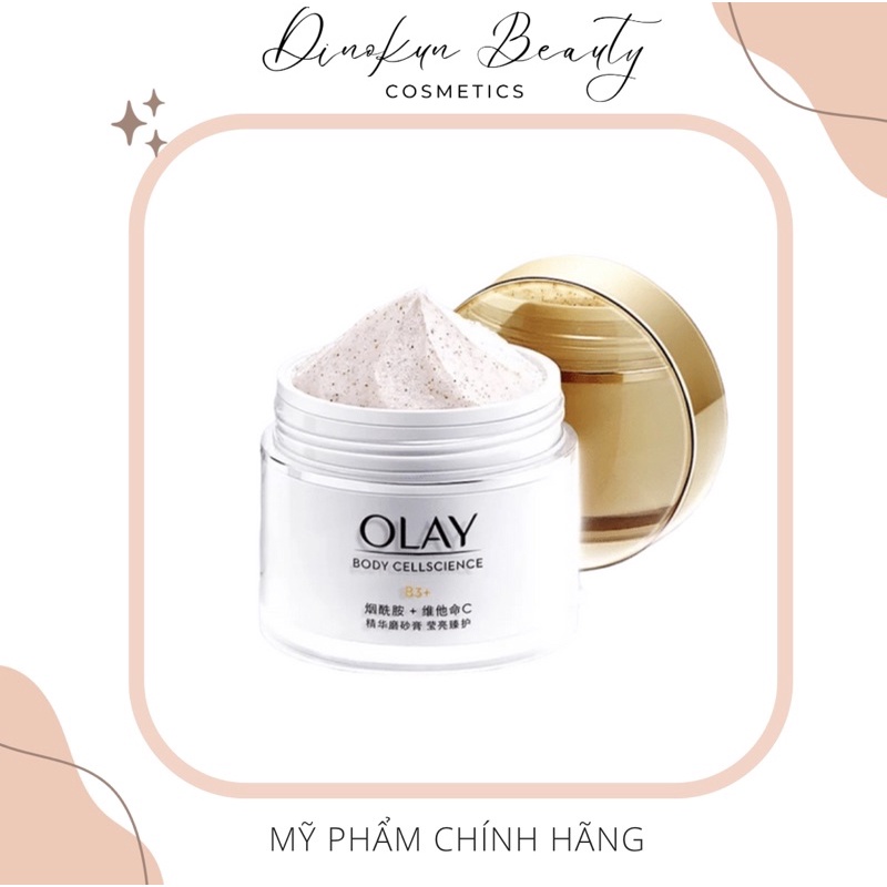 Tẩy tế bào chết Olay Body Cell Science B3+ VitaminC làm sạch và giúp da trắng sáng 200G