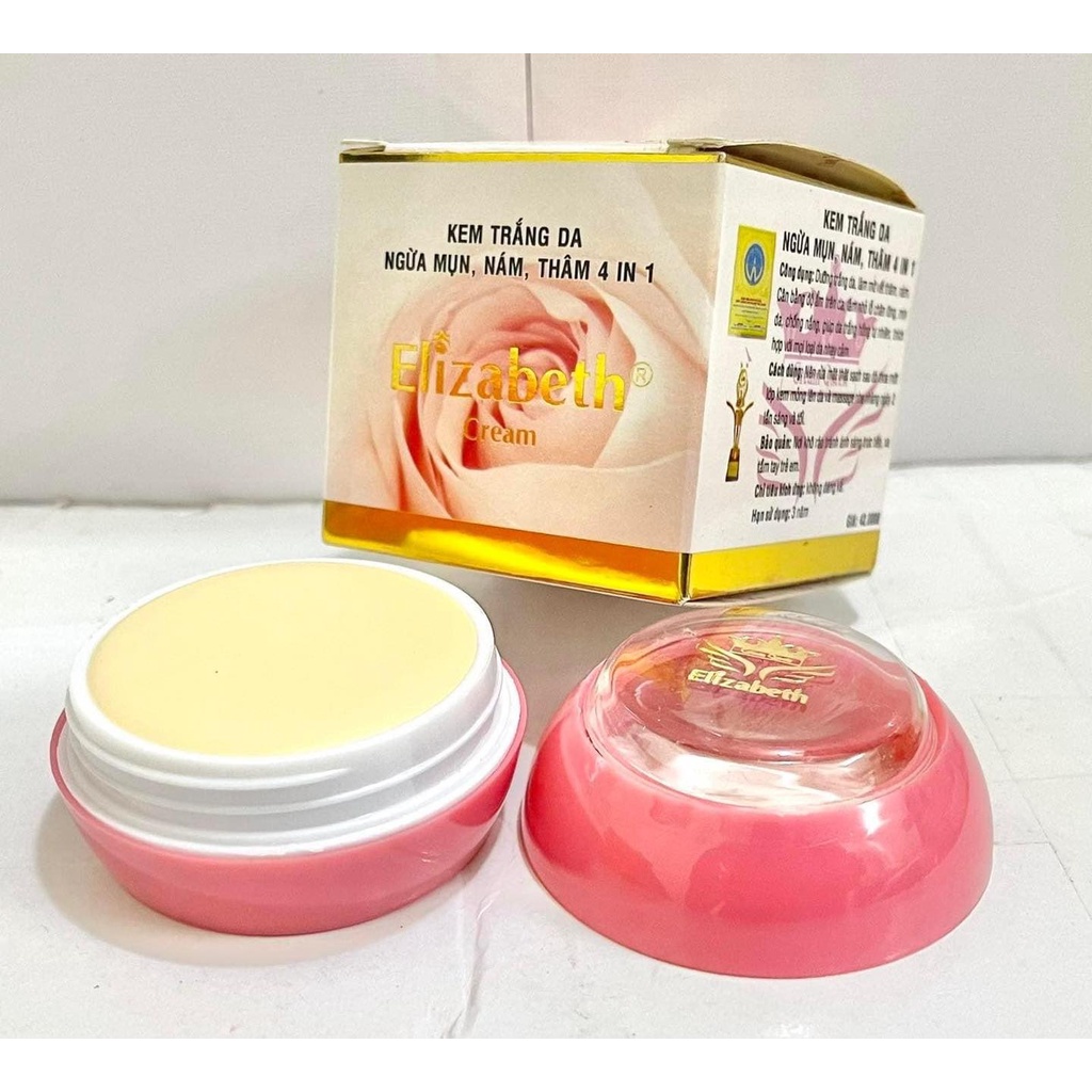 Kem trắng da ngừa mụn nám thâm 4in1 ELIZABETH 4GR