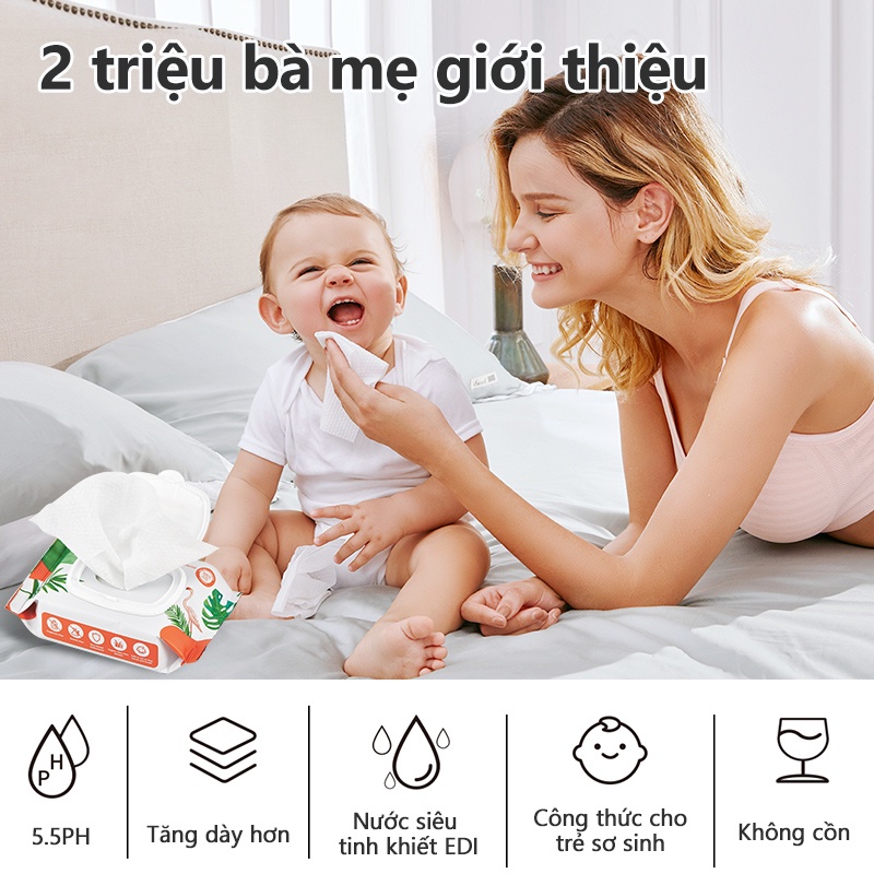 [Einmilk.ân ninh] Khăn ướt hữu cơ dành cho bé thương hiệu Einmilk đến từ Singapore 100 miếng & 80 miếng