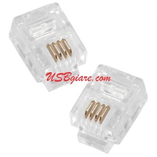 Đầu điện thoại rj11 - 4 wire - 6p4c