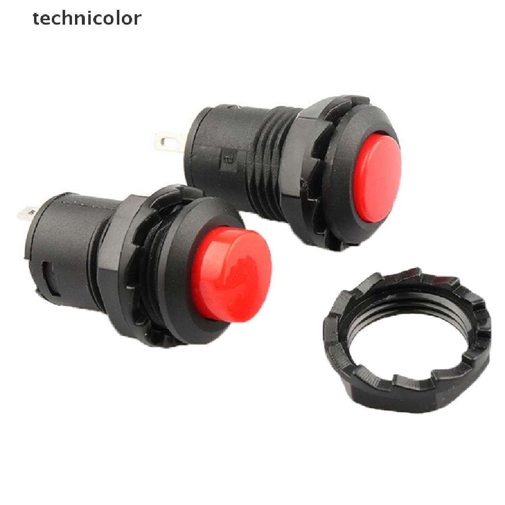 Set 5 Công Tắc Nhấn / Tắt Hình Tròn Màu Đỏ 1.5A / 250VAC On / Off SPST DS-428 / 425A