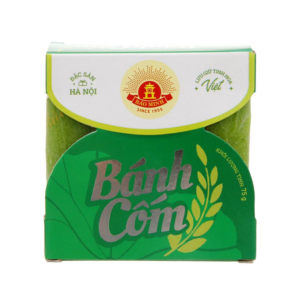 COMBO 5 CHIẾC BÁNH CỐM ĐẬU XANH BẢO MINH 75G