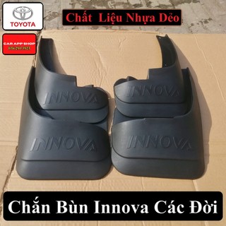 Chắn Bùn Toyota Innova Đời 2006 - 2022  Chất liệu Nhựa Dẻo Tặng kèm Ốc Vít ,Bộ 4 Chiếc Hàng Loại 1